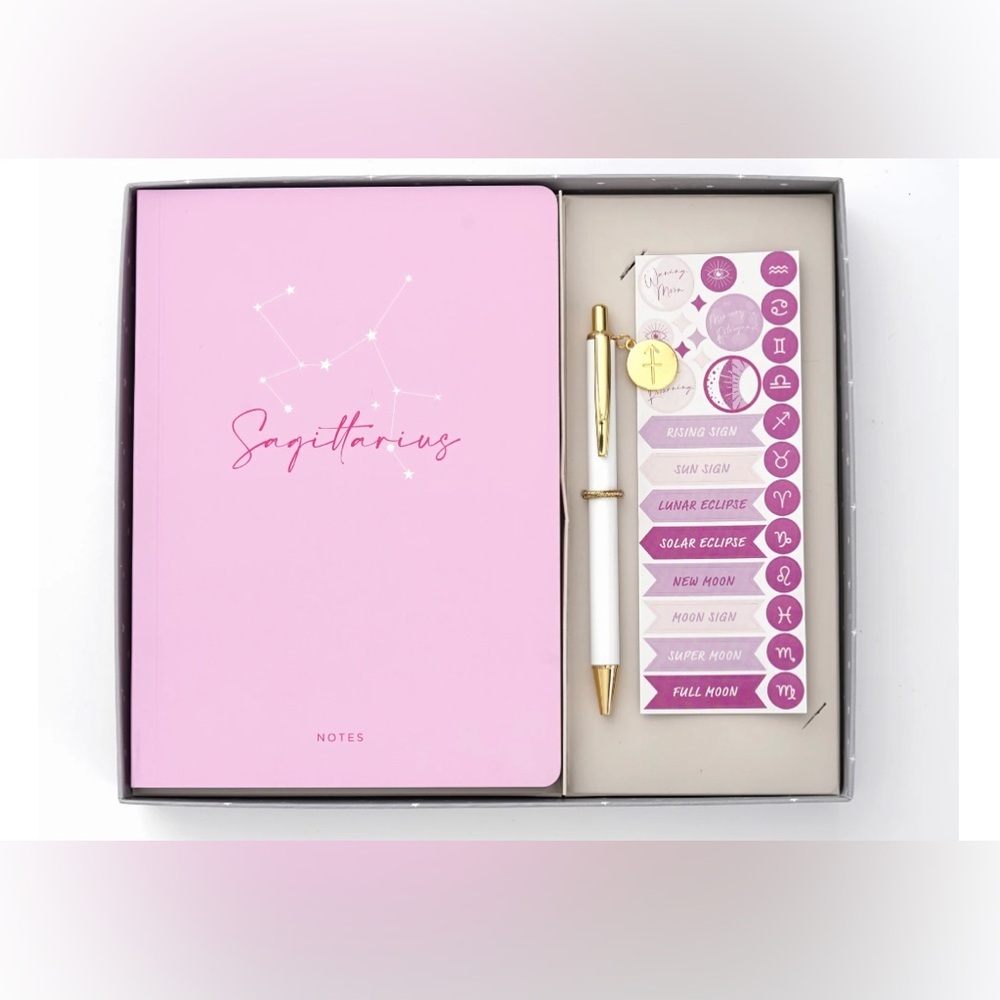 NEW Gartner Studio Brand Sagittarius Astrology Journal Set 5.75" x 8.125"